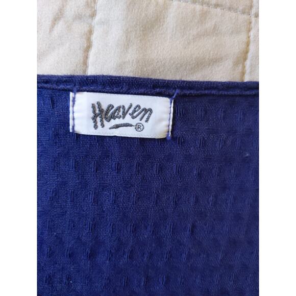 Heaven Size Small Women's Blue Linen/Cotton Waterfall Open Front Lightweight Top - Picture 5 of 8